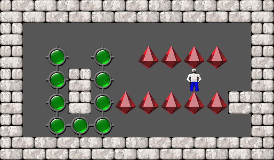 Sokoban Bugs collection level 48